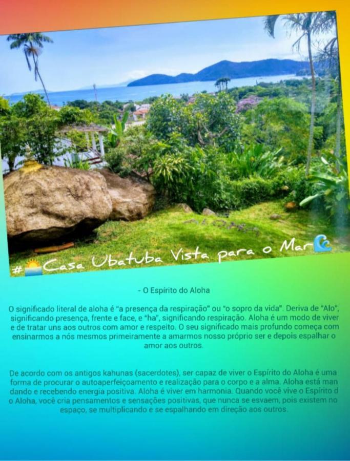 Casa Ubatuba Vista Para O Mar Exteriör bild